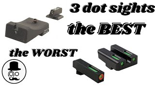 The BEST 3 dot iron sights and how to use them - and a cheap sight mod! (why 3 dot sights suck!)