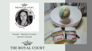 Pentart Random Crackle Varnish Tutorial