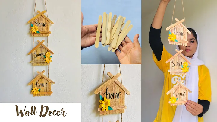 Ice cream stick wall decor | diy ideas | craft ideas | wall decor | home decor | room makeover |