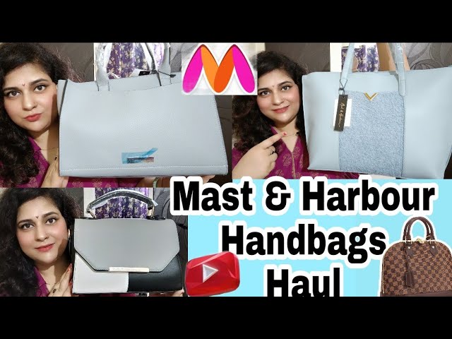 Mast & Harbour Blue Structured Handheld Bag - Price History