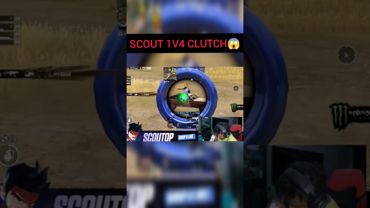scout op 1v4 insane clutch 😱 | 