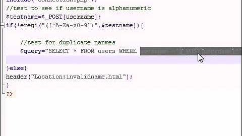PHP Tutorial -- 30 -- Check for Duplicate Names in Game