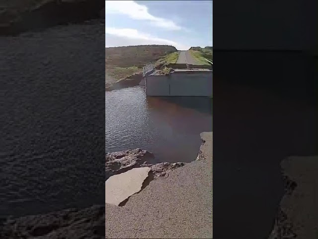 Rutas cercanas a Bahia Blanca, la situación es muy compleja.
