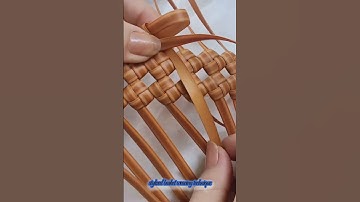 stylized basket weaving technique