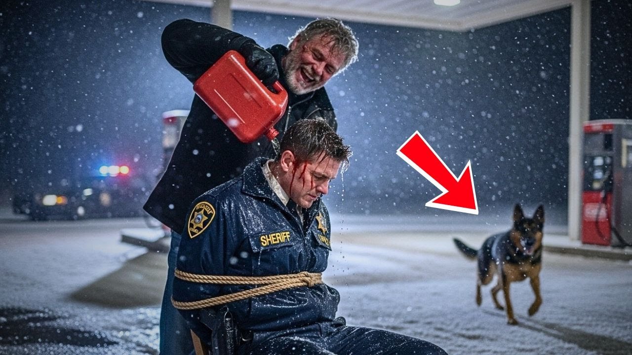 Thug Bound an Officer and Tried to Burn Him Alive — Until a Stray German Shepherd Appeared From Snow