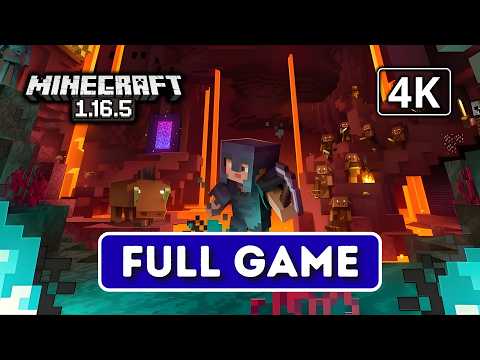 MINECRAFT 1.16.5 | Full Game Longplay | 4K 60FPS | No Commentary