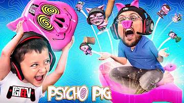 We Beat up a Psycho Pig! FGTeeV Family turned into PIGS! (Bratty Duddz Unboxing)
