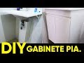 COMO FAZER UM ARMÁRIO PARA PIA  DE BANHEIRO MUITO FÁCIL -  DIY -  LOD MORAES