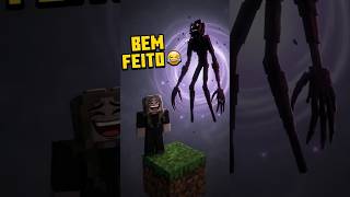O KARMA Veio na Hora 😂 #minecraft #oneblock #skyblock #terror