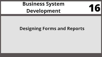 Designing Forms and ReportsLecture in Hindi Urdu CSC581 LECTURE 16