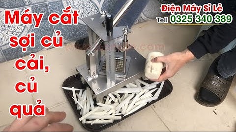 Máy - dụng cụ cắt sợi, thái sợi, xắt sợi củ cải trắng. Máy cắt, thái, xắt rau củ quả hạt lựu.