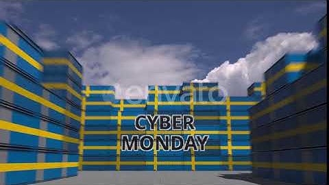 Containers with CYBER MONDAY Text and Flags of Sweden | Motion Graphics - Envato elements