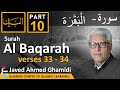 AL BAYAN - Surah AL BAQARAH - Part 10 - Verses 33- 34 - Javed Ahmed Ghamidi