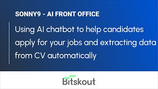 AI Front Office - interactive way to upload CVs and apply for jobs via a chatbot
