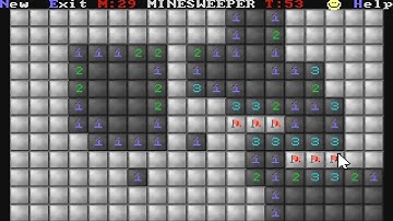 Minesweeper of David Faria (Dos game 1996)