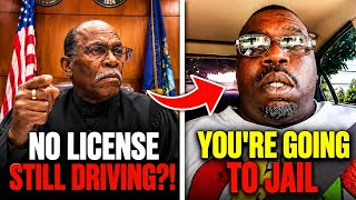 Judge CATCHES Defendant Driving With a Suspended License — Then SENDS Him to Jail!