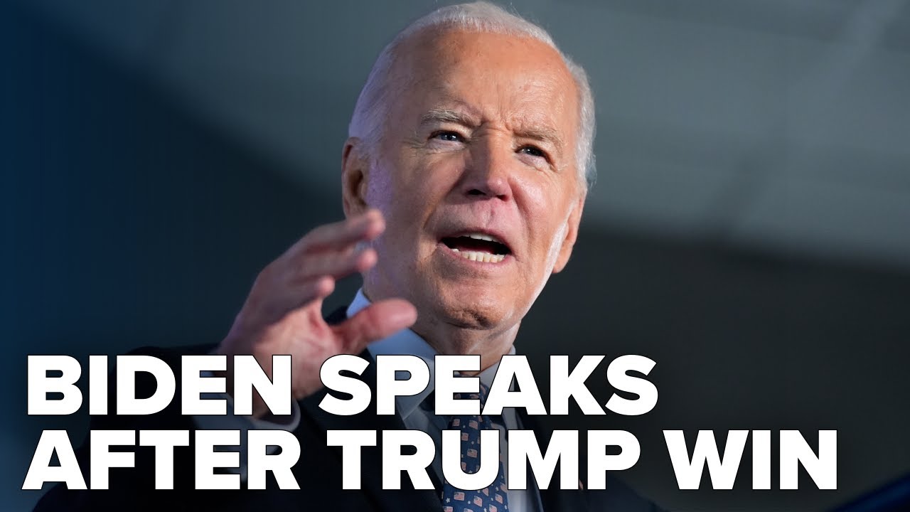 WATCH: President Joe Biden addresses the nation on Trump win ...