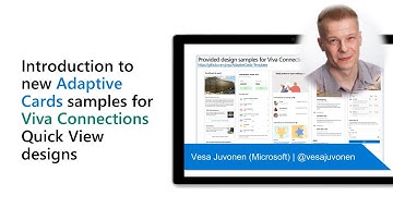 Introduction to new Adaptive Cards samples for Viva Connections Quick View designs