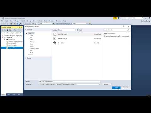 Creating a C++ Project