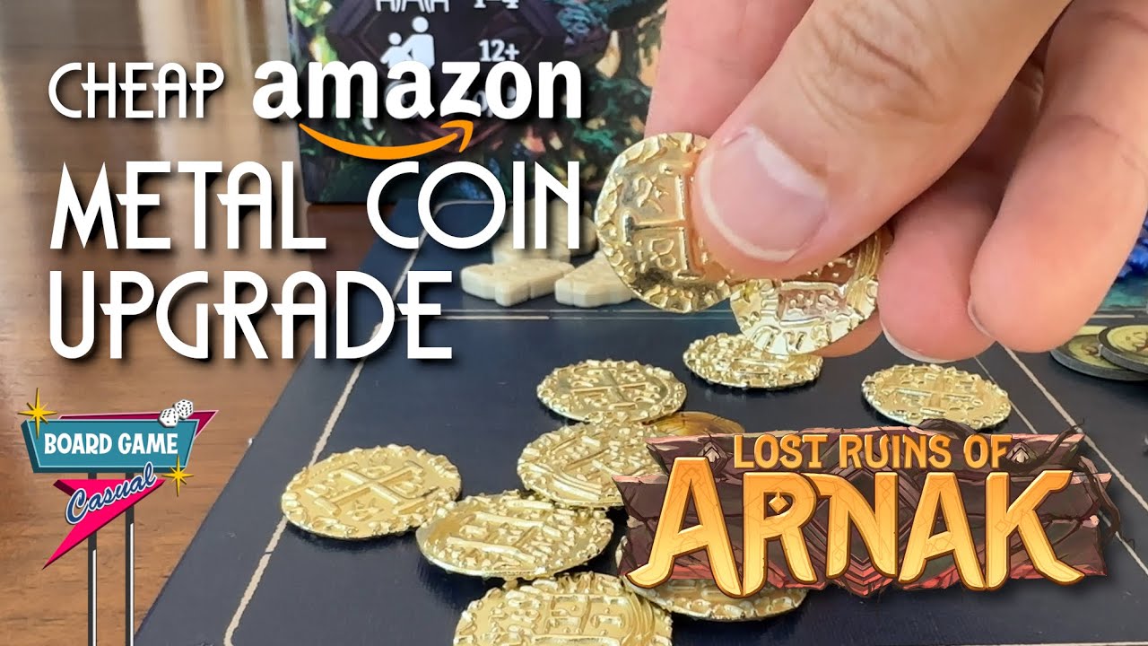 Amazonで買ったこの安っぽい金属コイン、ロスト・ルインズ・オブ・アークナックにピッタリなんだよね！ : r/boardgames