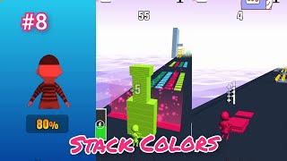 Stack Colors - Levels 41-45- Gameplay Walkthrough | best android game | running games screenshot 3