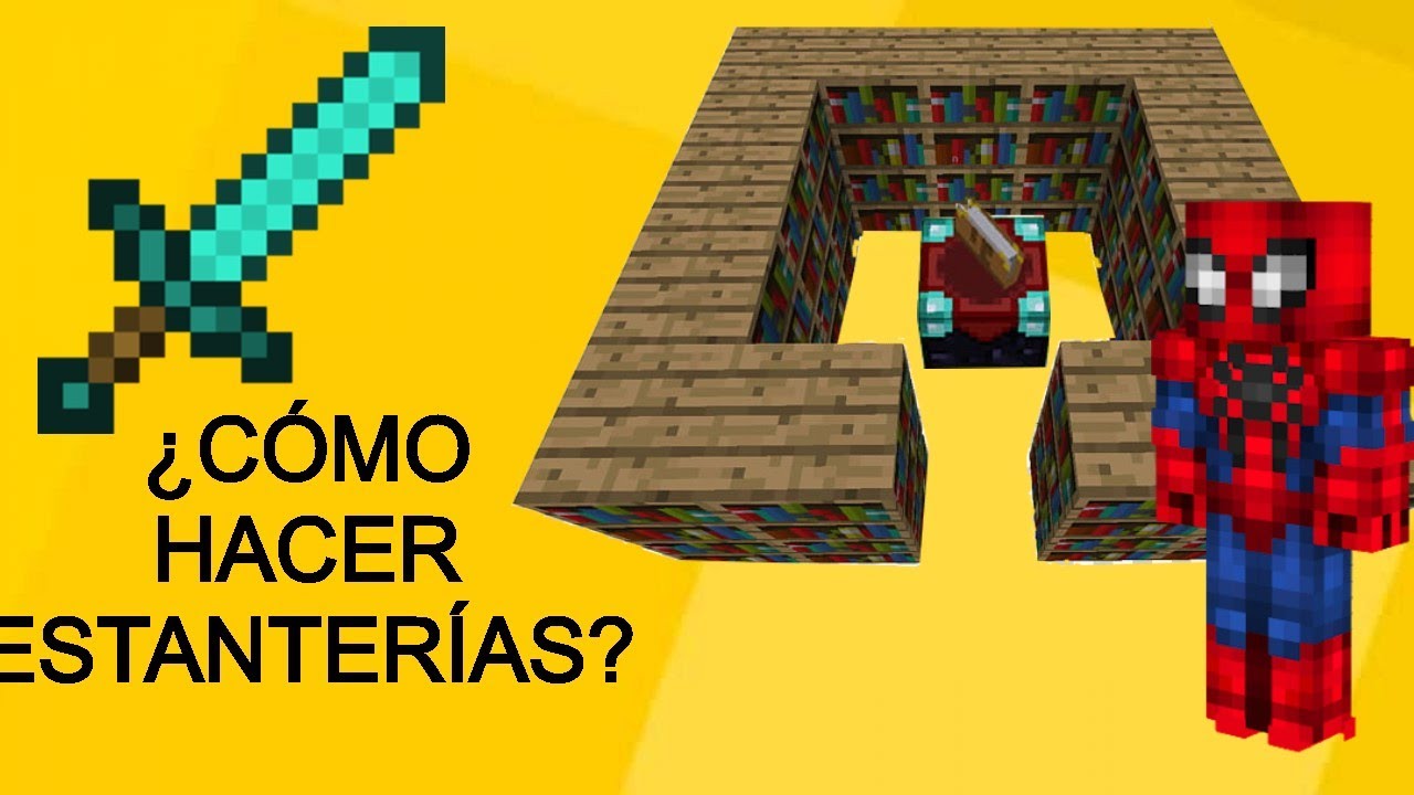 2020¿CÓMO HACER ESTANTERÍAS EN MINECRAFT? - YouTube