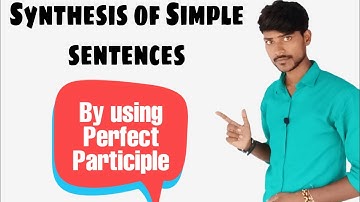 Synthesis of simple sentences by using perfect participle