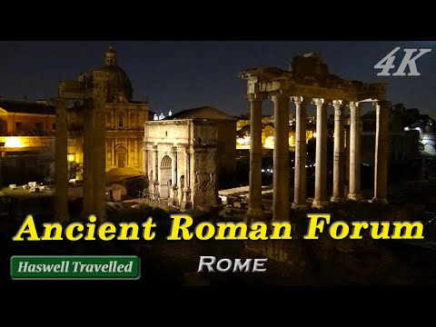 Ancient Roman Forum Virtual Tour (Foro Romano) - Rome Italy travel 4K Ultra HD / UHD