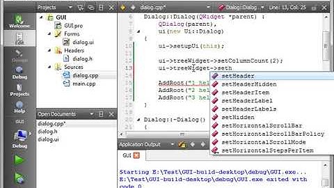 C++ Qt 22   QTreeWidget Continued