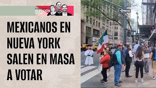 Mexicanos en Nueva York salen en masa a votar