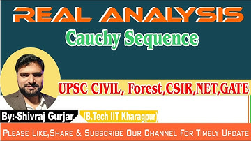 9.Real Analysis :Cauchy Sequence & Cauchy