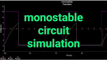 timer ic 555 mono stable mode circuit explanation with simulation.