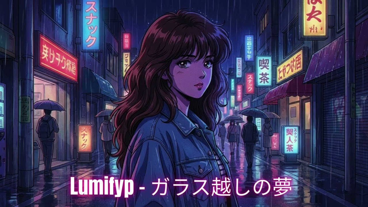 Lumifyp - ガラス越しの夢 (Dream Through the Glass) | 80s Japanese City Pop & Rap 🌧️