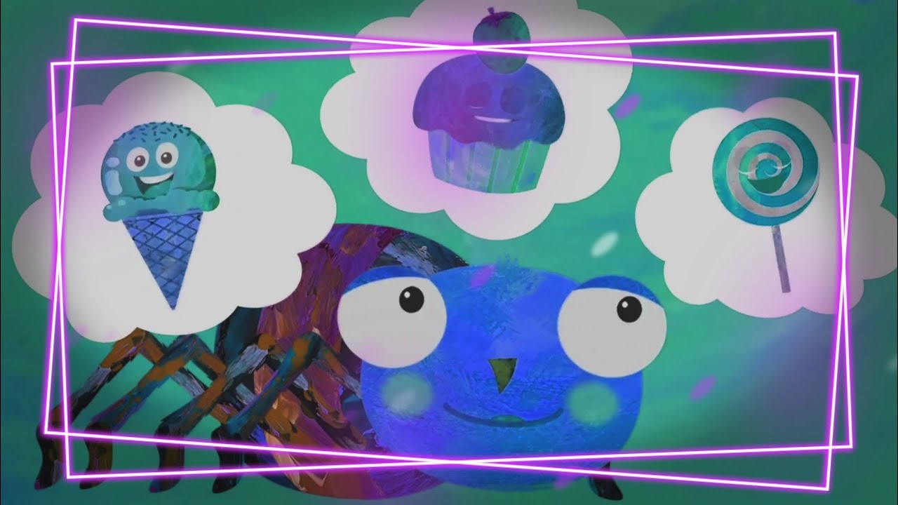 Голодный паук взбирался по паутине//Футбольное поле «Спарты»/Спонсор: Gamavision Csupo effects