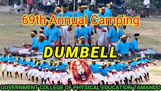DUMBELL DANCE ON 69TH ANNUAL CAMPING //GCPE BBSR #viral #dumbellsworkout  #camping #gcpebbsr 