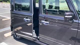 スペーシアカスタムMk53S パワースライドドア予約ロック機能