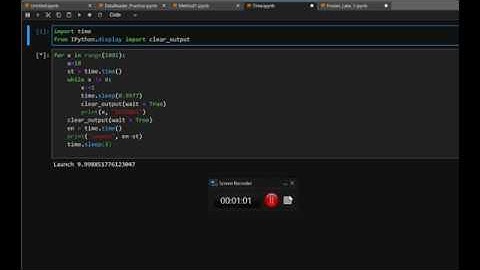 How to Clear Print Output and or Create a Python Timer