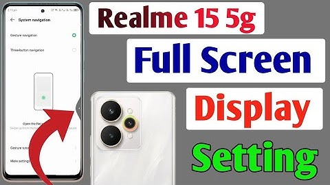 Realme 15 5g full screen mode settings | How to use full screen display in Realme 15 5g