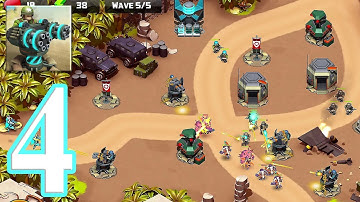 Alien Creeps TD: Strategy Game - Gameplay Walkthrough Episode 4 (iOS, Android)