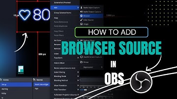How to add a heart rate widget in OBS as a Browser Source