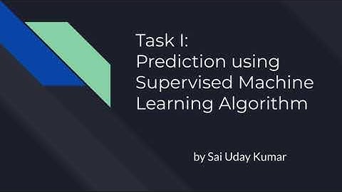 Sai Uday Kumar - Task 1 Linear Regression - Data Science & Business Analytics Internship - TSF