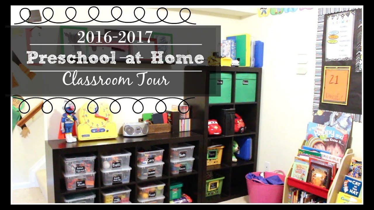 HOMESCHOOL Preschool CLASSROOM TOUR 20162017 YouTube