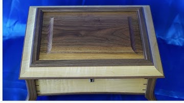 DiMatteo Wood Designs  New Walnut & Curly Maple Jewelry Box Available now