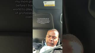 MY MOM PRAYING OVER ME BEFORE I LEAVE TO PLAY PRO BASKETBALL IN AUSTRALIA.. EMOTIONAL🙏🏾