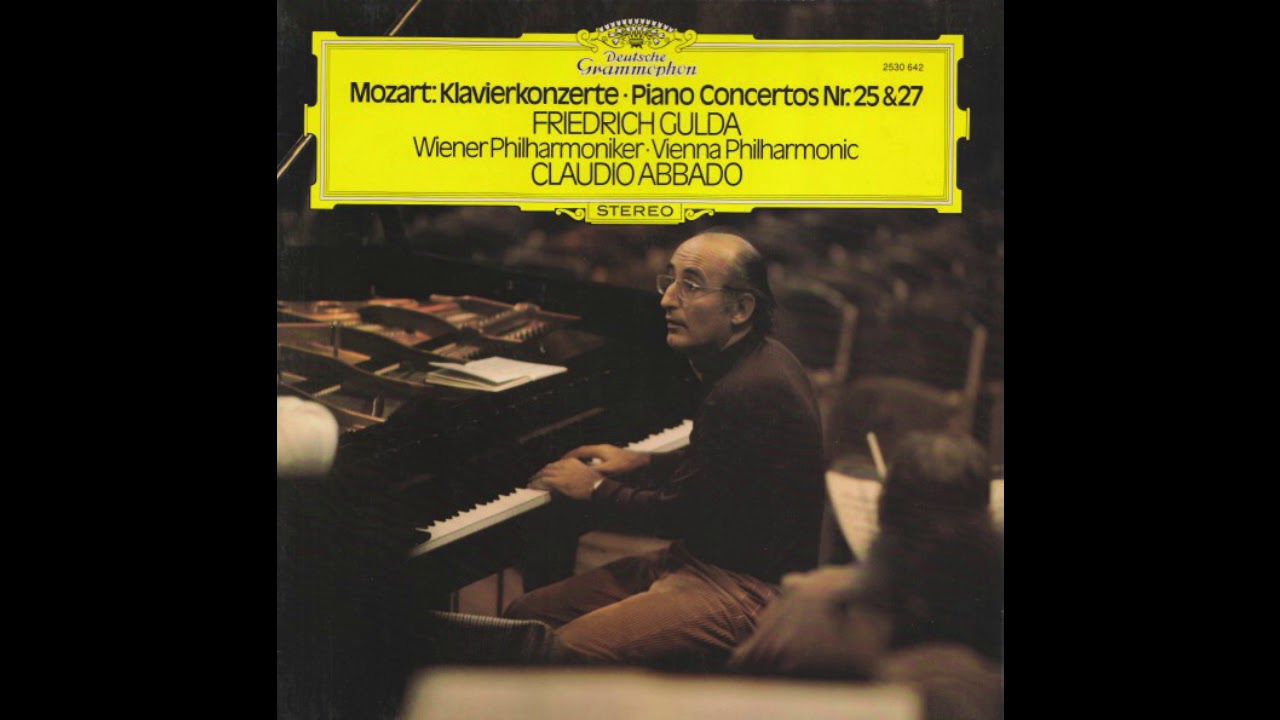 Mozart Piano Concerto n.27 / Friedrich Gulda, Vienna Philharmonic Claudio Abbado (DG 1976 LP)