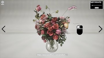 Unreal Engine Flower/product Web Application with (CC)