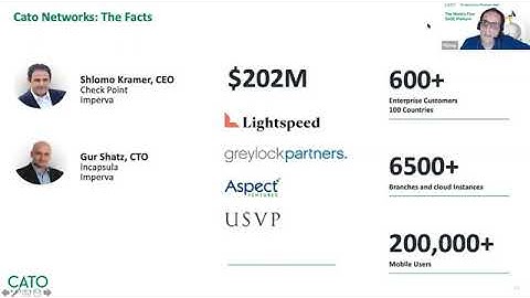 Secure Access Service Edge SASE with Cato Networks