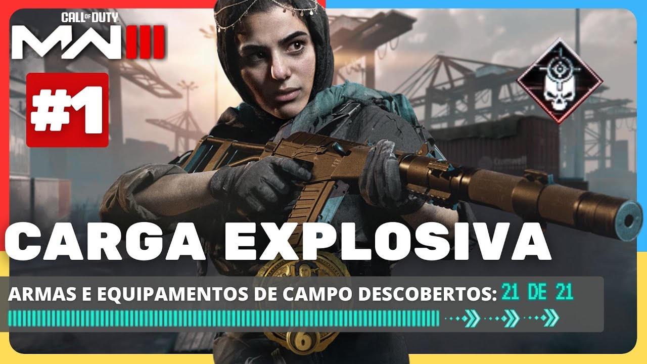 MW3 - TODAS AS 21 CAIXAS DE ARMA MISSÃO CARGA EXPLOSIVA. EP #01 -(Call ...