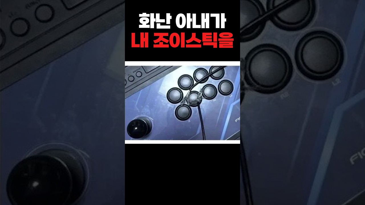 조이스틱 USB선을 짤라버린 와이프 알고 보니..