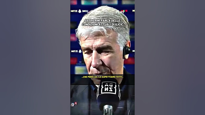 Gasperini parla delle condizioni di JOSIP ILICIC #ilicic #atalanta #calcio #shorts
